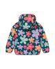 Deux Par Deux Deux par Deux Girls' Floral Quilted Hooded Zip Pocket Mid-Season Jacket - 2