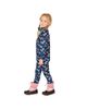 Deux Par Deux Deux par Deux Girls' Floral Two Piece Brushed Half-Zip Top & Pants Thermal Underwear - 5