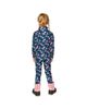 Deux Par Deux Deux par Deux Girls' Floral Two Piece Brushed Half-Zip Top & Pants Thermal Underwear - 6