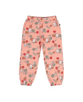 Deux Par Deux Deux par Deux Girls' French Terry Cat Pocket Elastic Cuff Sweatpants