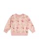 Deux Par Deux Deux par Deux Girls' French Terry Floral Ribbed Cuff Sweatshirt - 1