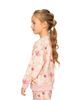 Deux Par Deux Deux par Deux Girls' French Terry Floral Ribbed Cuff Sweatshirt - 3