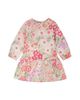 Deux Par Deux Deux par Deux Girls' French Terry Long Sleeve Flowers Dress - 1