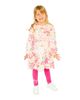 Deux Par Deux Deux par Deux Girls' French Terry Long Sleeve Flowers Dress - 4