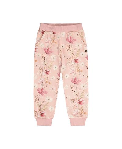 Deux Par Deux Deux par Deux Girls' French Terry Ribbed Cuff Sweatpants