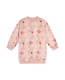 Deux Par Deux Deux par Deux Girls' French Terry Ribbed Trim Relaxed Dress