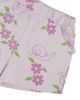 Deux Par Deux Deux par Deux Girls' French Terry Snails Print Shorts - 4