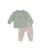 Deux Par Deux Deux par Deux Girls' Heart Organic Cotton Coordinated Pants and Long Sleeve Top Set - 1
