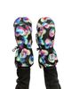 Deux Par Deux Deux par Deux Girls' Heart Play Waterproof Rubberized Palm Winter Mittens - 2