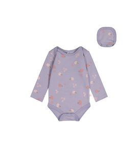 Deux Par Deux Deux par Deux Girls' Hedgehog Organic Cotton Long Sleeve Romper
