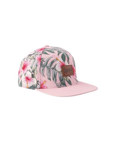 Deux Par Deux Deux par Deux Girls' Hibiscus Print Cap