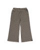 Deux Par Deux Deux par Deux Girls' Houndstooth Jacquard Elastic Waist Flare Pants - 1