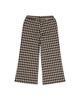 Deux Par Deux Deux par Deux Girls' Houndstooth Jacquard Elastic Waist Flare Pants - 2