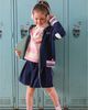 Deux Par Deux Deux par Deux Girls' Ivy Pleated Soft Shimmer French Terry Skirt - 4