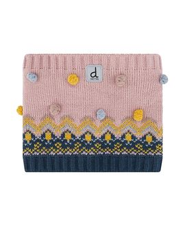Deux Par Deux Deux par Deux Girls' Jacquard Fleece-Lined Tubular Knit Neckwarmer