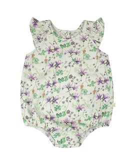Deux Par Deux Deux par Deux Girls' Jersey Printed Flowers Romper