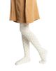 Deux Par Deux Deux par Deux Girls' Knit Heart Ribbed Waistband Stretch Fit Tights - 2
