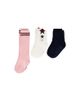 Deux Par Deux Deux par Deux Girls' Knit Ribbed Cuff Star Detail Socks - 1