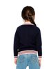 Deux Par Deux Deux par Deux Girls' Knitted Button Front Striped Trim Cardigan - 6