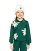 Deux Par Deux Deux par Deux Girls' Knitted Daisy Jacquard Shirt Collar Sweater - 2