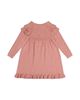 Deux Par Deux Deux par Deux Girls' Knitted Ruffled Shoulder Floral Detail Dress - 2