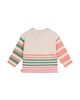 Deux Par Deux Deux par Deux Girls' Knitted Stripe Sleeve Cat AppliquA Sweater - 2