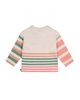 Deux Par Deux Deux par Deux Girls' Knitted Stripe Sleeve Cat Applique Sweater - 2