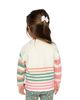 Deux Par Deux Deux par Deux Girls' Knitted Stripe Sleeve Cat Applique Sweater - 4