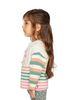 Deux Par Deux Deux par Deux Girls' Knitted Stripe Sleeve Cat Applique Sweater - 5