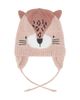 Deux Par Deux Deux par Deux Girls' Leopard Face Fleece Lined Ear Flap Winter Knit Hat - 1
