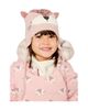 Deux Par Deux Deux par Deux Girls' Leopard Face Fleece Lined Ear Flap Winter Knit Hat - 5