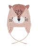 Deux Par Deux Deux par Deux Girls' Leopard Face Fleece Lined Ear Flap Winter Knit Hat - 6