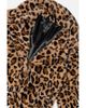 Deux Par Deux Deux par Deux Girls' Leopard Faux Fur Button Front Side Pocket Long Coat - 3