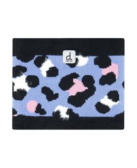 Deux Par Deux Deux par Deux Girls' Leopard Jacquard Fleece-Lined Knit Neckwarmer