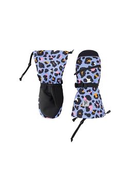 Deux Par Deux Deux par Deux Girls' Leopard Teknik Waterproof Cordura Reinforced Winter Mittens