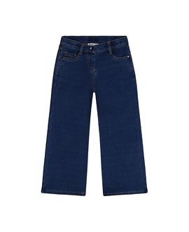Deux Par Deux Deux par Deux Girls' Lurex Topstitch Wide Leg Jeggings
