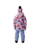 Deux Par Deux Deux par Deux Girls' Mauve Floral Jacket & Foot Strap Pants Two Piece Snowsuit - 2