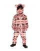 Deux Par Deux Deux par Deux Girls' Mid-Season Fleece Animal Ear Hood Fold-Over One-Piece Outerwear - 4