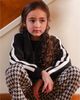 Deux Par Deux Deux par Deux Girls' Milano Stripe Sleeve Sequin Heart Jacket - 5