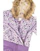 Deux Par Deux Deux par Deux Girls' Mini Flowers Snug Car Seat Fleece Neckwarmer One Piece Snowsuit - 4