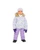 Deux Par Deux Deux par Deux Girls' Mini Flowers Snug Car Seat Fleece Neckwarmer One Piece Snowsuit - 5