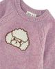 Deux Par Deux Deux par Deux Girls' Openwork Knit Poodle Applique Dress - 3