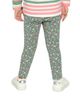 Deux Par Deux Deux par Deux Girls' Organic Cotton Ditsy Floral Elastic Waist Leggings - 5
