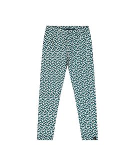 Deux Par Deux Deux par Deux Girls' Organic Cotton Ditsy Flower Elastic Waist Leggings