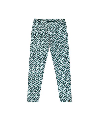 Deux Par Deux Deux par Deux Girls' Organic Cotton Ditsy Flower Elastic Waist Leggings