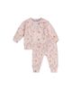 Deux Par Deux Deux par Deux Girls' Organic Cotton Floral Shoulder Button Pants and Top Set - 1