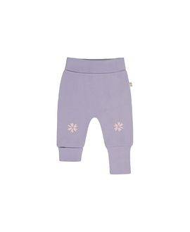 Deux Par Deux Deux par Deux Girls' Organic Cotton Foldover Waist Flower Evolutive Pants