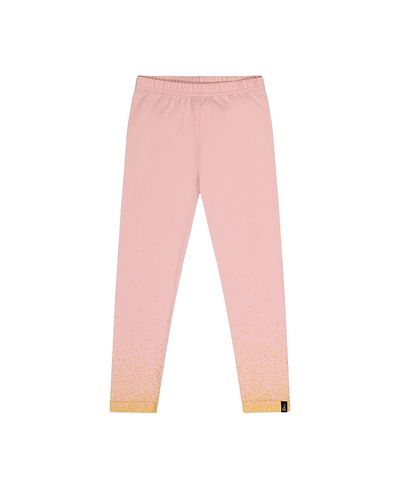 Deux Par Deux Deux par Deux Girls' Organic Cotton Glitter Hem Elastic Waist Leggings