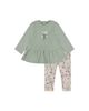 Deux Par Deux Deux par Deux Girls' Organic Cotton Heart Peplum Tunic and Legging Set - 2