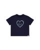 Deux Par Deux Deux par Deux Girls' Organic Cotton Holographic Heart Jersey T-Shirt - 1